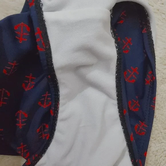 New Anchor Print Bikini Bottom- Size M (smaller fit) - Picture 4 of 6